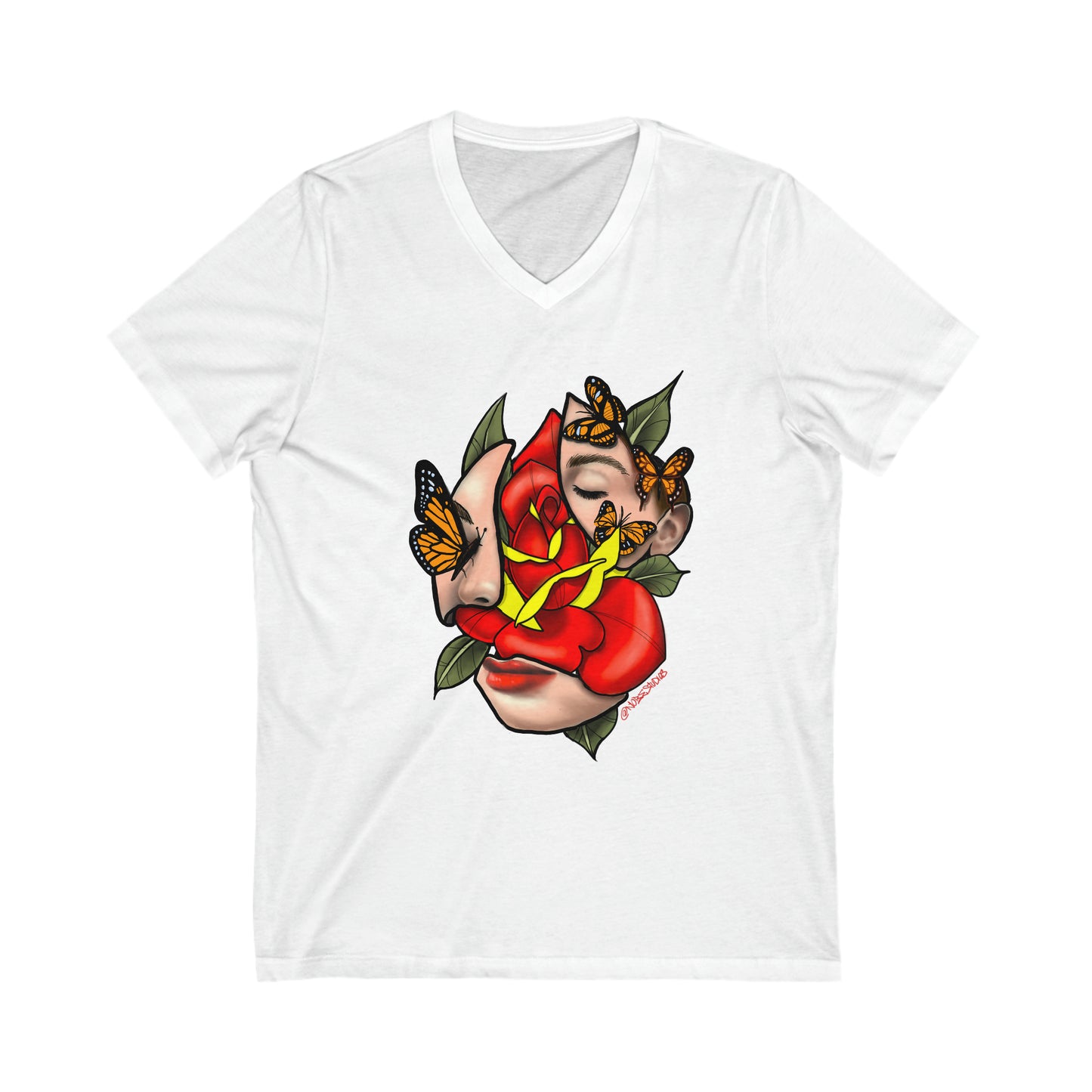 Girls Rose V Neck