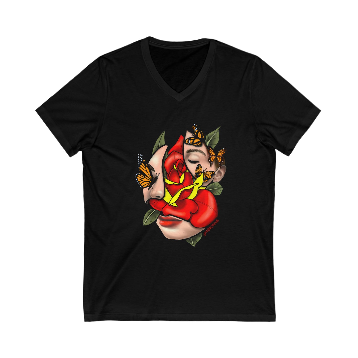 Girls Rose V Neck