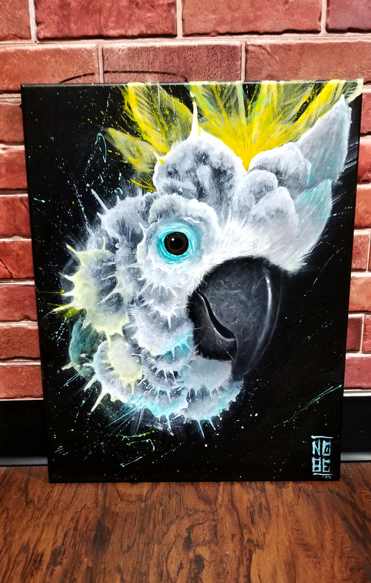Abstract Cockatoo Painting
